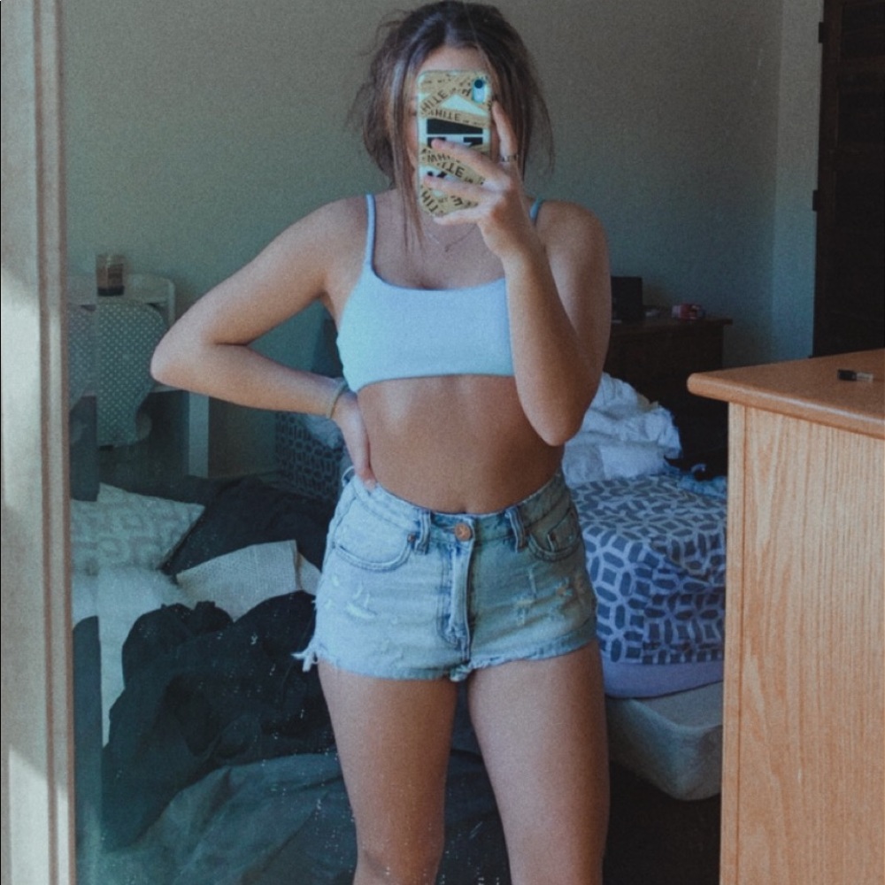 One Teaspoon High-Waisted Jean Shorts